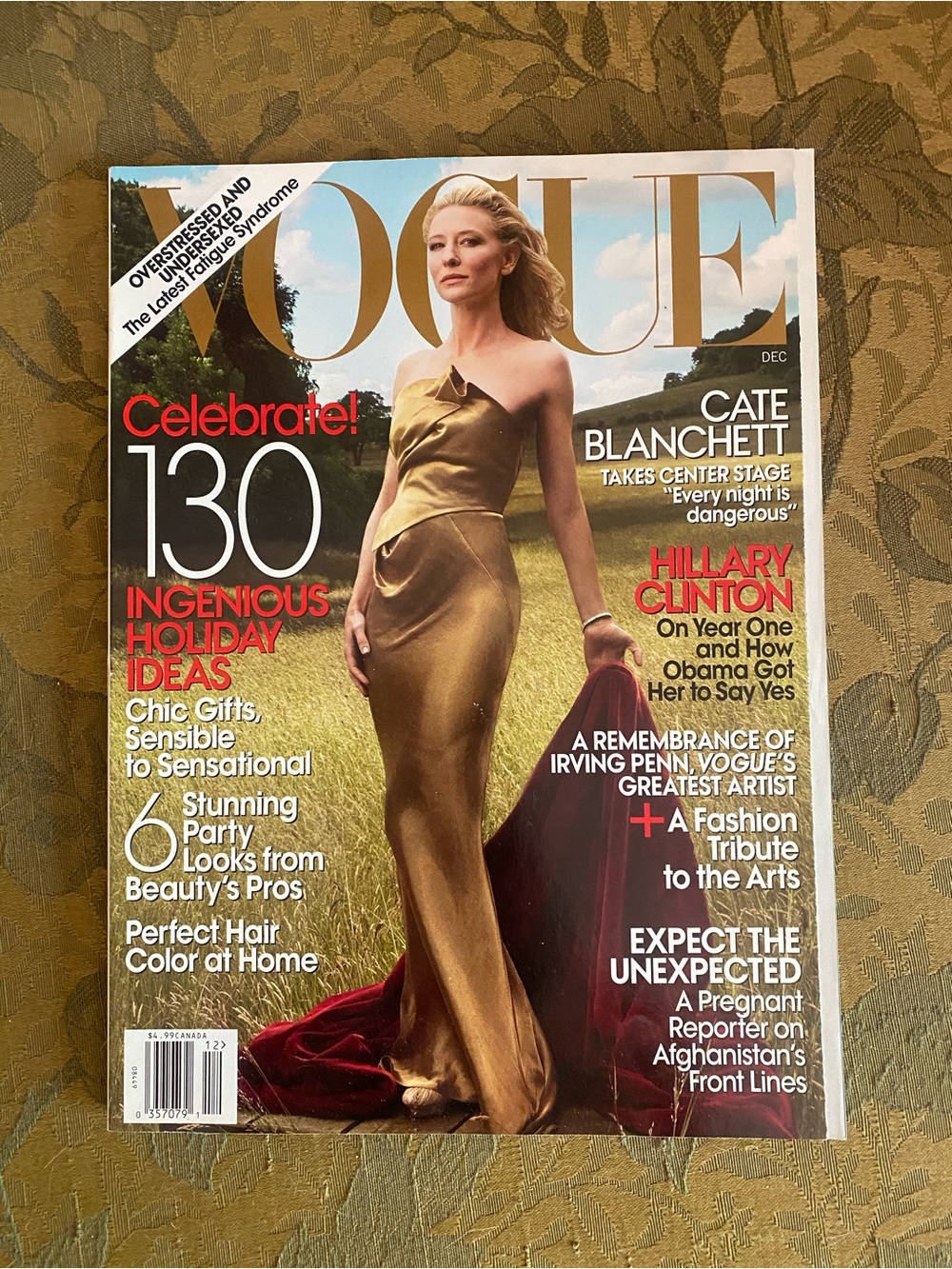 Vintage 2009 Vogue Magazine with Cate Blanchett on cover.
